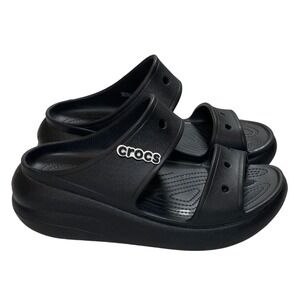 Crocs Classic Iconic Crush Platform Slide Sandals Black Size 10‎ M 12 W